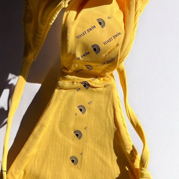 🌻NEW w.Tags Free People x Toast Signature Stitch Ribbed Bottom in Sunset XL - Picture 9 of 14